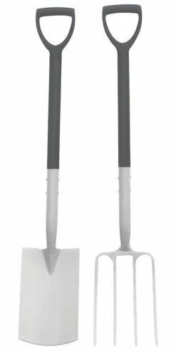 Forge Steel Carbon Steel Digging Fork & Spade 2 Pcs