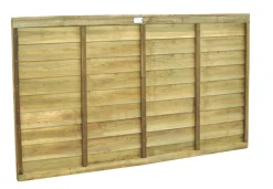 Forest Super Lap Fence Panels Natural Timber 6 X 3&apos; Pack Of 6