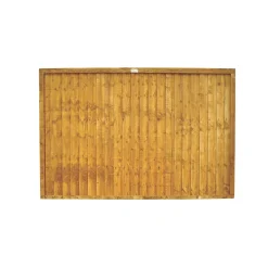 Forest Closeboard Fence Panels Golden Brown 6 X 4&apos; Pack Of 6