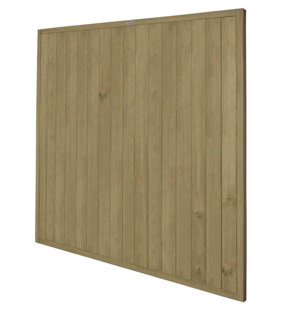 Forest VTGP6PK5HD Vertical Tongue & Groove Fence Panels Natural Timber 6 X 6' Pack Of 5 - Image 2