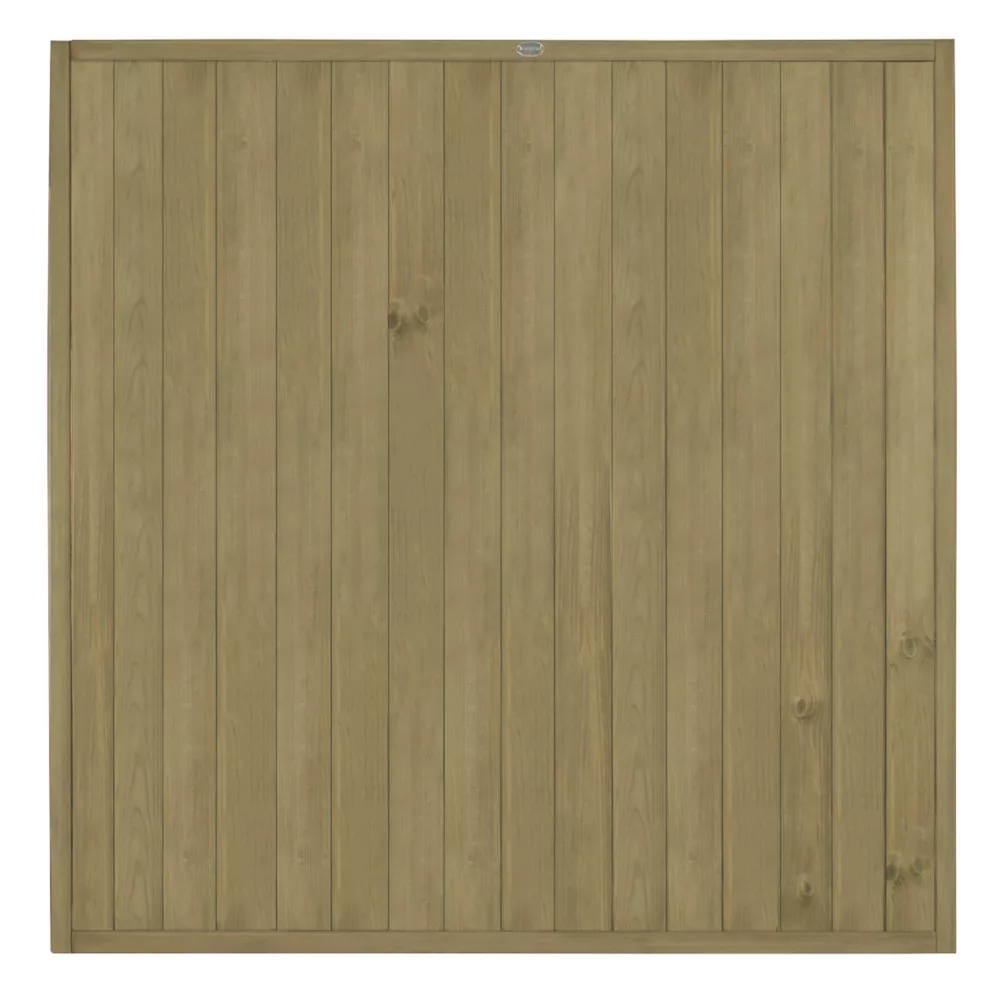 Forest VTGP6PK5HD Vertical Tongue & Groove Fence Panels Natural Timber 6 X 6' Pack Of 5