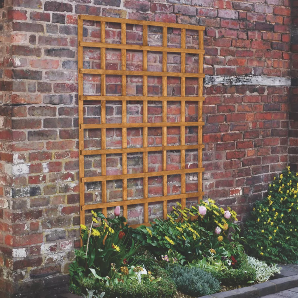 Forest Softwood Rectangular Trellis X 6 Pack - Image 2