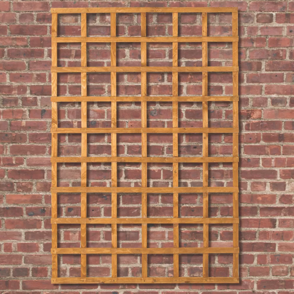 Forest Softwood Rectangular Trellis X 6 Pack
