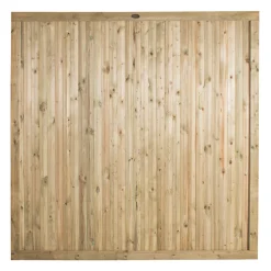 Forest Decibel Vertical Tongue & Groove Noise Reduction Fence Panels Natural Timber 6 X 6' Pack Of 4