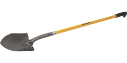 Roughneck Round Head Long-Handled Digging Shovel