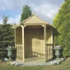 Shire Foxglove 7' X 6' (Nominal) Hexagonal Timber Arbour