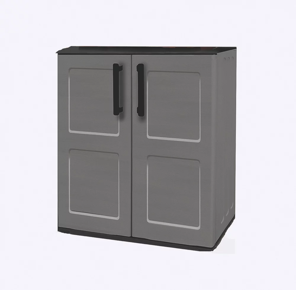 Shire 2' X 1' (Nominal) Flat Plastic Tool Store Grey