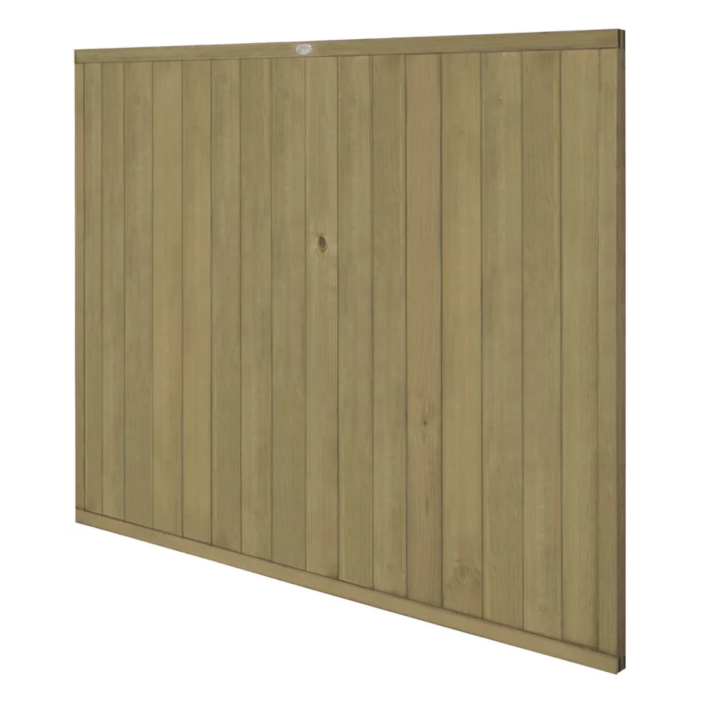 Forest VTGP5PK5HD Vertical Tongue & Groove Fence Panels Natural Timber 6 X 5' Pack Of 5 - Image 2