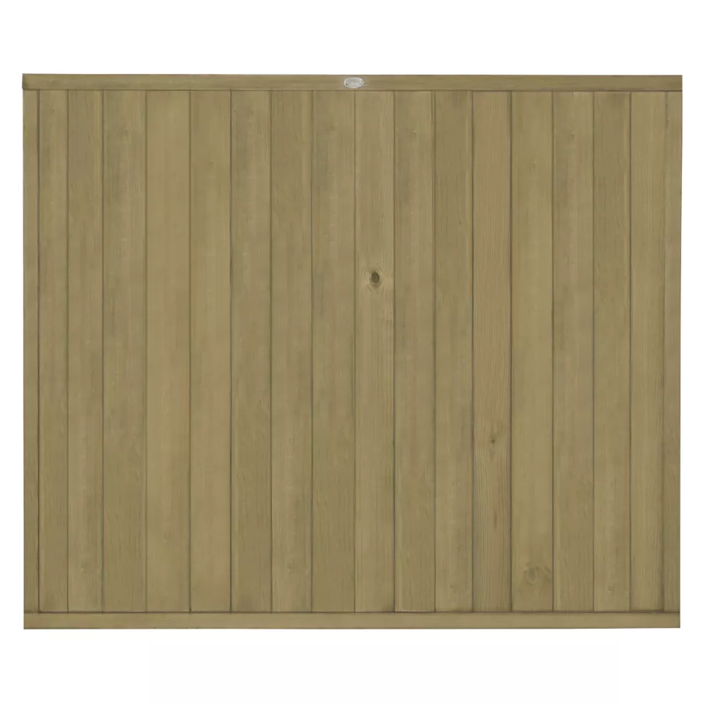 Forest VTGP5PK5HD Vertical Tongue & Groove Fence Panels Natural Timber 6 X 5' Pack Of 5