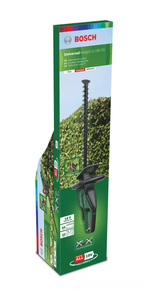 Bosch UniversalHedgeCut 18V-55 55cm 18V 1 X 2.5Ah Li-Ion Power For All Brushless Cordless Hedge Trimmer - Image 5