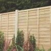Forest Super Lap Fence Panels Natural Timber 6 X 6' Pack Of 5