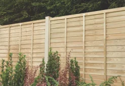 Forest Super Lap Fence Panels Natural Timber 6 X 6&apos; Pack Of 5