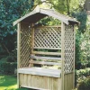 Forest Lyon 4' X 2' (Nominal) Apex Timber Arbour