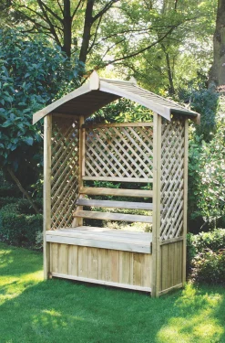 Forest Lyon 4&apos; X 2&apos; (Nominal) Apex Timber Arbour