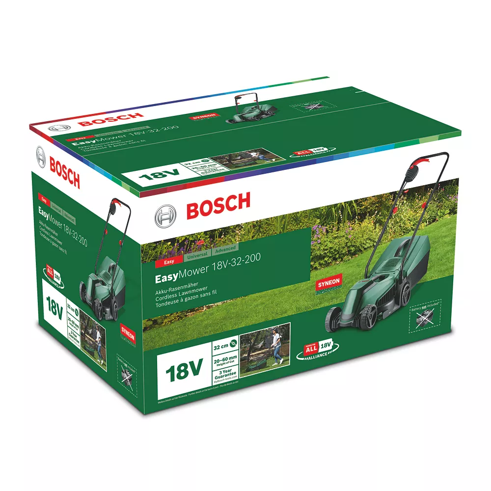 Bosch EasyMower 18V-32 18V 1 X 4.0Ah Li-Ion Power For All Cordless 32cm Lawn Mower - Image 8