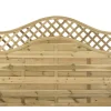 Forest Prague Lattice Curved Top Fence Panels Natural Timber 6 X 4&apos; Pack Of 7