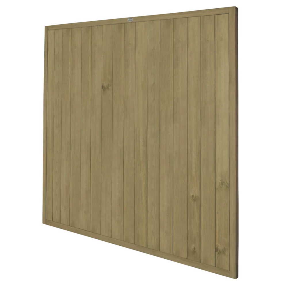 Forest VTGP6PK3HD Vertical Tongue & Groove Fence Panels Natural Timber 6 X 6' Pack Of 3 - Image 2