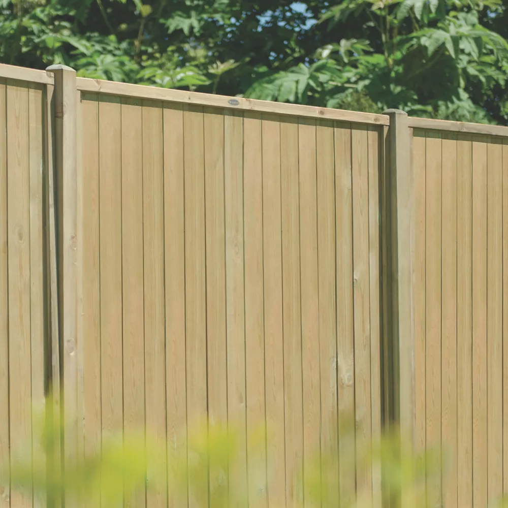 Forest VTGP6PK3HD Vertical Tongue & Groove Fence Panels Natural Timber 6 X 6' Pack Of 3 - Image 4