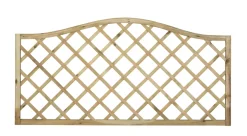 Forest Hamburg Lattice Curved Top Garden Screens 6 X 3' 9 Pack