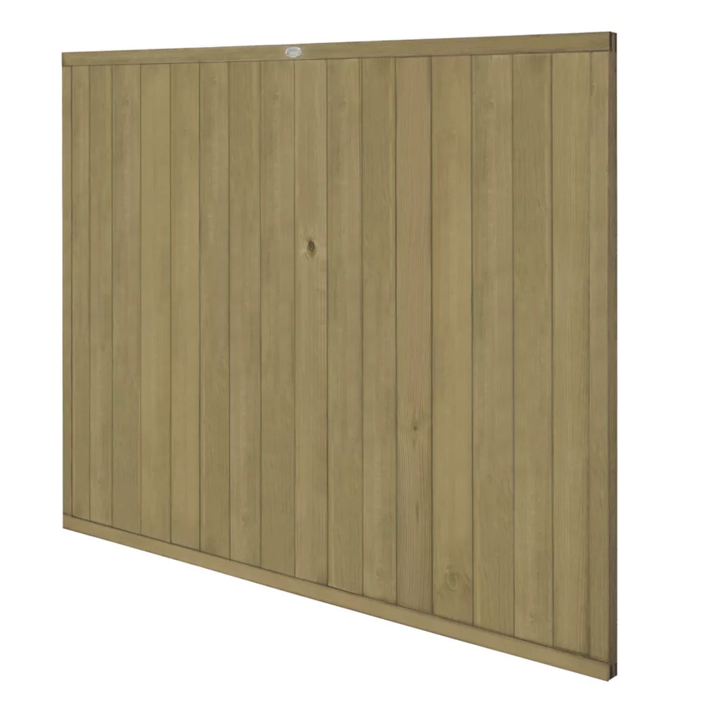 Forest VTGP5PK3HD Vertical Tongue & Groove Fence Panels Natural Timber 6 X 5' Pack Of 3 - Image 2