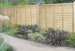 Forest Super Lap Fence Panels Natural Timber 6 X 6&apos; Pack Of 10
