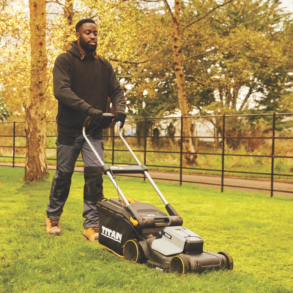 Titan 36V 1 X 4.0Ah Li-Ion TXP Brushless Cordless 37cm Rotary Lawn Mower - Image 2