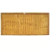 Forest Closeboard Fence Panels Golden Brown 6 X 3' Pack Of 8