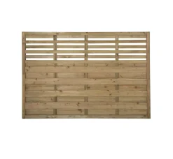 Forest Kyoto Slatted Top Fence Panels Natural Timber 6 X 4&apos; Pack Of 3