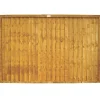 Forest Closeboard Fence Panels Golden Brown 6 X 4' Pack Of 4