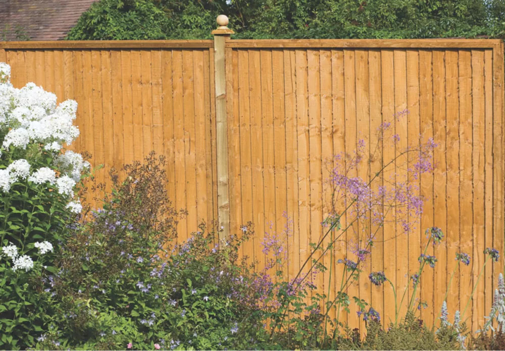 Forest Closeboard Fence Panels Golden Brown 6 X 5' Pack Of 3 - Image 3