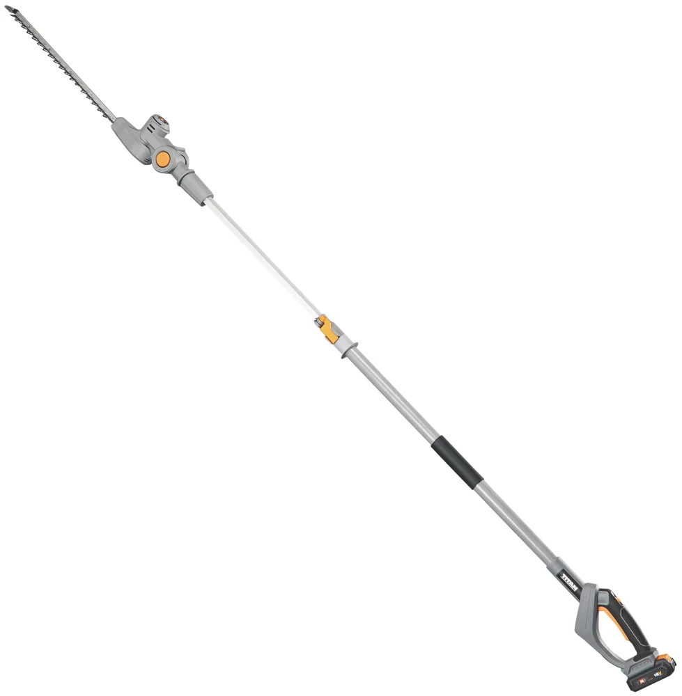 Titan TTT831HDC 18V 1 X 5.0Ah Li-Ion TXP Cordless 2-in-1 Hedge Trimmer & Pole Saw - Image 2