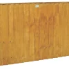 Forest Feather Edge Fence Panels Golden Brown 6 X 3' Pack Of 5