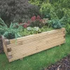 Forest Agen Rectangular Planter Natural Wood 320 X 400 X 1000mm