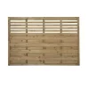 Forest Kyoto Slatted Top Fence Panels Natural Timber 6 X 4&apos; Pack Of 4