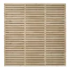 Forest VENHHM6PK4HD Double-Slatted Fence Panels Natural Timber 6 X 6' Pack Of 4