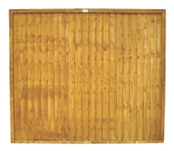 Forest Closeboard Fence Panels Golden Brown 6 X 5&apos; Pack Of 9