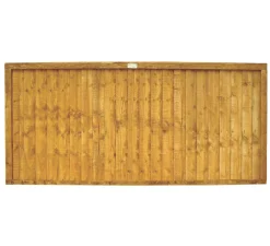 Forest Closeboard Fence Panels Golden Brown 6 X 3&apos; Pack Of 3
