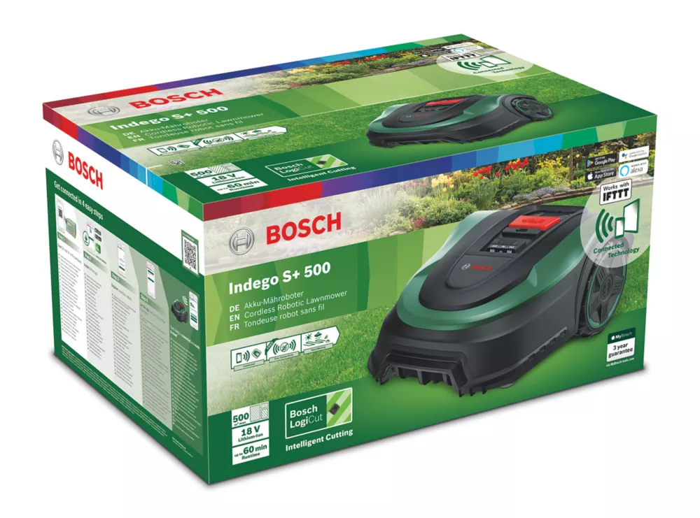 Bosch 18V 2.5Ah Li-Ion Power For All Brushless Cordless 19cm Indego S+500 Robotic Lawn Mower - Image 6
