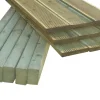 Essentials 11.5m² Decking Pack Light Green Wood 4.8 X 2.4m