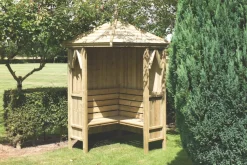 Shire Honeysuckle 4&apos; X 4&apos; (Nominal) Pyramid Timber Arbour