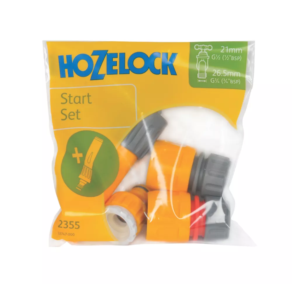 Hozelock Sprayer & Hose Fittings Starter Kit 4 Pieces - Image 2