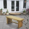 Forest Double Sleeper Garden Bench Softwood 1200 X 350 X 445mm